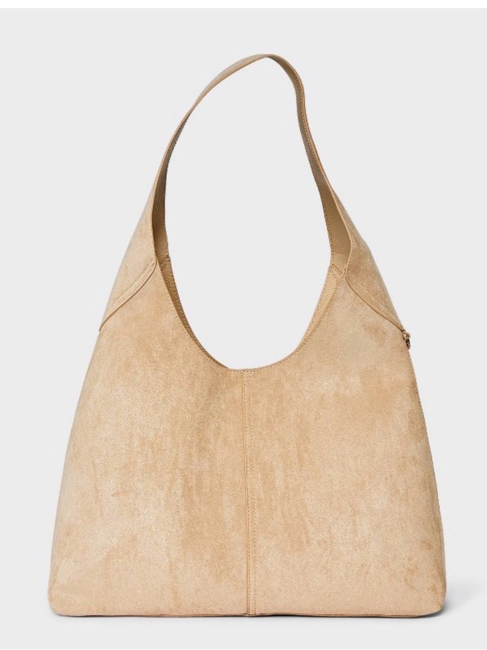 Universal Thread Beige Suede Hobo Shoulder Bag